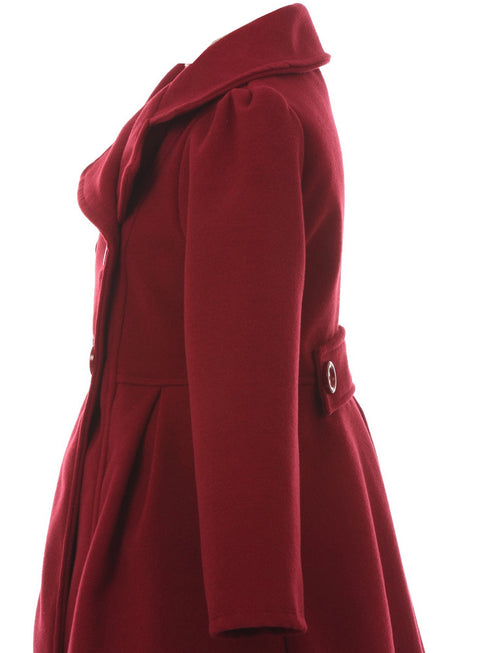 Crayon Kids Girls Long Sleeve Button Up Winter Dress Coat 2T-16 - SophiasStyle.com